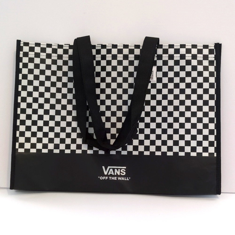 Vans Black and White Checkered Reusable Tote - Picture 2 of 4